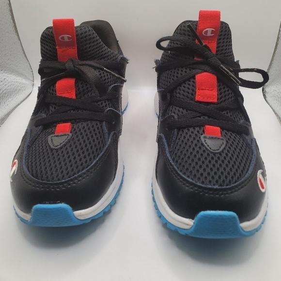 Champion Ripple black orange turquoise Athletic sneakers Size 13c - Picture 3 of 11